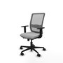 PIQUERAS Y CRESPO Silla de oficina Haches Gris con mecanismo Sincro/Traslack