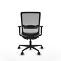PIQUERAS Y CRESPO Silla de oficina Haches Gris con mecanismo Sincro/Traslack