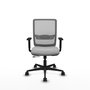 PIQUERAS Y CRESPO Silla de oficina Haches Gris con mecanismo Sincro/Traslack
