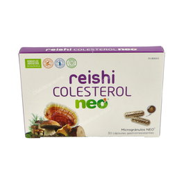 NEO Reishi Colesterol 30 Cápsulas - Complemento con Reishi, Maitake, Levadura de Arroz Roja y Policosanol para el Mantenimiento de Niveles Normales de Colesterol