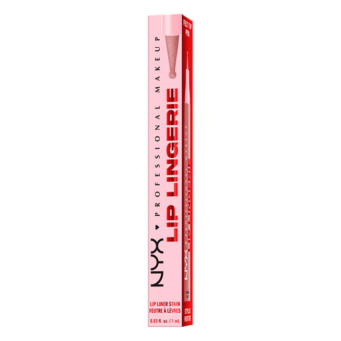 NYX Professional Makeup Lip Lingerie Stain Delineador Líquido Labios Labial Líquido Color #Cuff Me Acabado Suave y Duradero Vegano Resistente al Agua 1 u NYX Professional Makeup Lip Lingerie Stain Delineador Líquido Labios Labial Líquido Color #Cuff Me Acabado Suave y Duradero Vegano Resistente al Agua 1 u