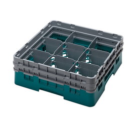 CAMBRO Cesta de lavado 9 comp. 3 alturas Negro