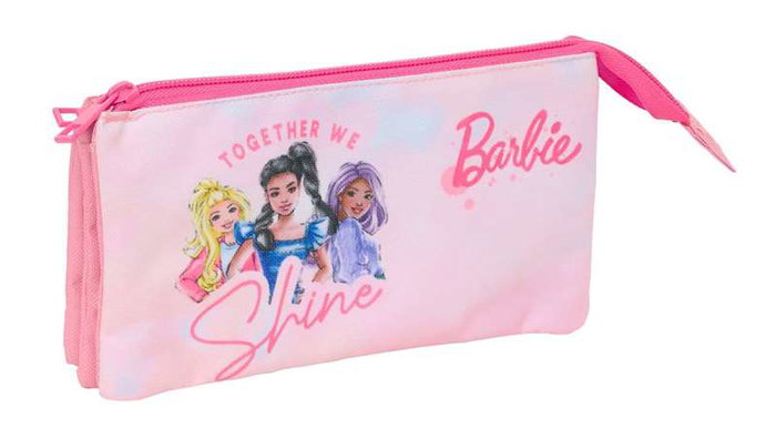 Safta Portatodo Triple Barbie 22x12x3cm Safta Portatodo Triple Barbie 22x12x3cm
