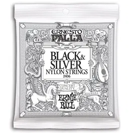 ERNIEBALL Set Nylon Black & Silver Ernieball