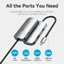 Vention Docking USB Tipo-C TQAHB 1xHDMI 1xUSB 1xVGA 1xUSB Tipo-C PD Gris