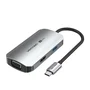 Vention Docking Station TQAHB USB-C con HDMI, VGA, USB 3.0 y PD - Gris