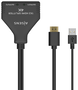 Aisens Duplicador HDMI 1x2 4K@30Hz con Alimentación USB, Negro