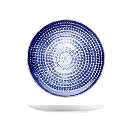 Langenthal Points Plato Llano Coupe de Porcelana - 21 cm de diámetro (Set de 6)