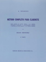 Union Musical Española, Método Completo para Clarinete 3ª Parte - Antonio Romero