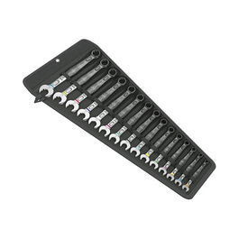 Wera 6003 Joker 15 Set 1 Juego de Llaves de Anillo y Boca Fijas, 5.5-19 mm, 15 Piezas