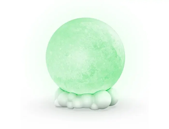 Wondee Altavoz Lune Lumineuse con Luz Nocturna Lunar Wondee Altavoz Lune Lumineuse con Luz Nocturna Lunar