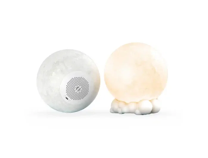 Wondee Altavoz Lune Lumineuse con Luz Nocturna Lunar Wondee Altavoz Lune Lumineuse con Luz Nocturna Lunar