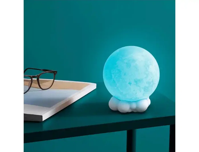Wondee Altavoz Lune Lumineuse con Luz Nocturna Lunar Wondee Altavoz Lune Lumineuse con Luz Nocturna Lunar