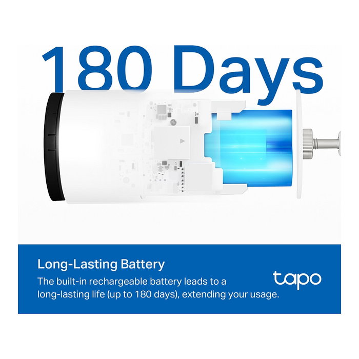 TP-Link Tapo C410 Camara de seguridad IP Exterior Inalambrica 3MP Vision nocturna IR IP65 Blanco