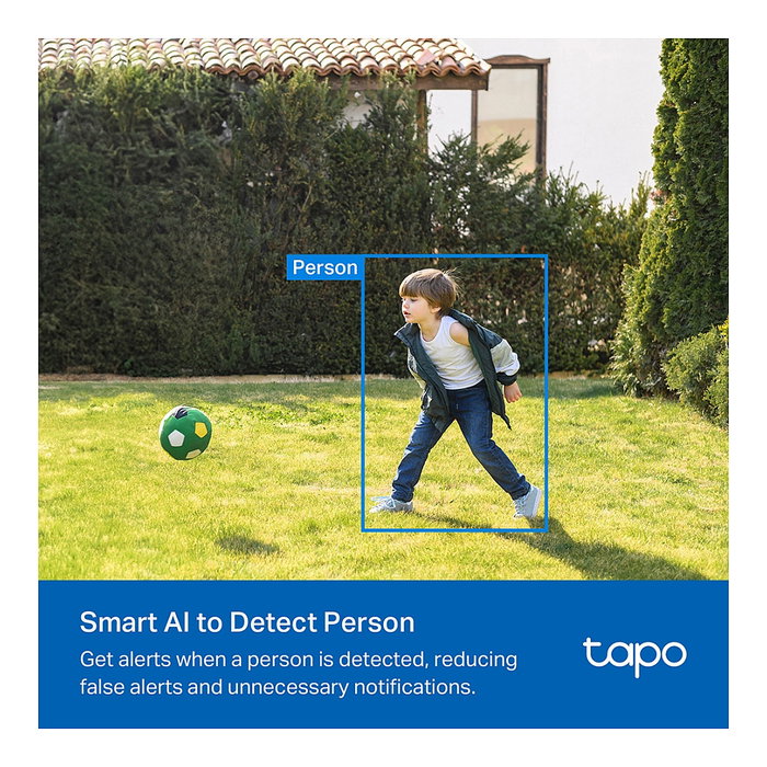 TP-Link Tapo C410 Camara de seguridad IP Exterior Inalambrica 3MP Vision nocturna IR IP65 Blanco