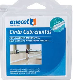 UNECOL Cinta Cubrejunta Sanitario Blanco Adhesivo 22mm x 2,4m