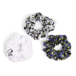 PEERS HARDY Set de 3 Coleteros Snoopy Peanuts con Diseño de Tirabuzones y Lazos para el Cabello