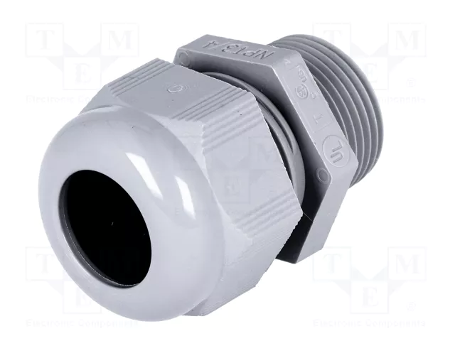 HELU Sello aislante NPT3/4 IP68 Gris Oscuro