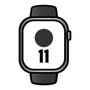 Apple Watch Series 11 GPS + Cellular 46mm Titanio Negro Pizarra Correa Deportiva Negra S/M
