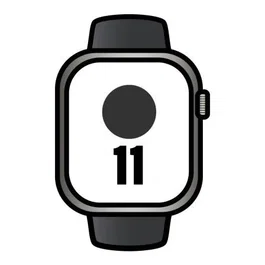 Apple MFD14QL/A Watch Series 11 GPS/Cellular 46mm Titanio Negro Pizarra Correa Deportiva Negra S/M