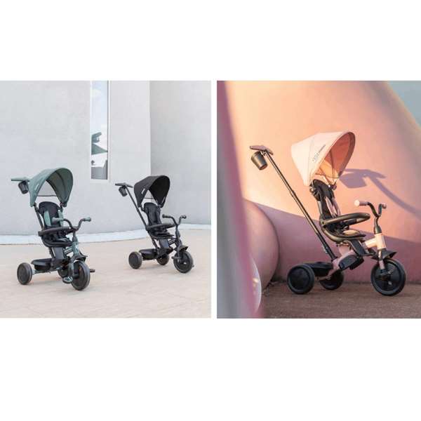 Ociotrends Triciclo 6 en 1 Elite Platinum Asiento Giratorio 360º, desde 10 meses