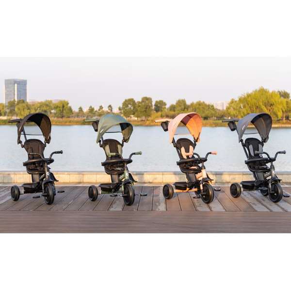 Ociotrends Triciclo 6 en 1 Elite Platinum Asiento Giratorio 360º, desde 10 meses