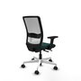 PIQUERAS Y CRESPO Silla de oficina Haches Verde botella y Blanco