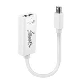 Lindy adaptador de cable de video Mini DisplayPort a HDMI blanco 41719