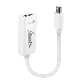 Lindy adaptador de cable de video Mini DisplayPort a HDMI blanco 41719