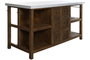 DKD Home Decor Isla de Cocina de Madera y Mármol 168x76x92