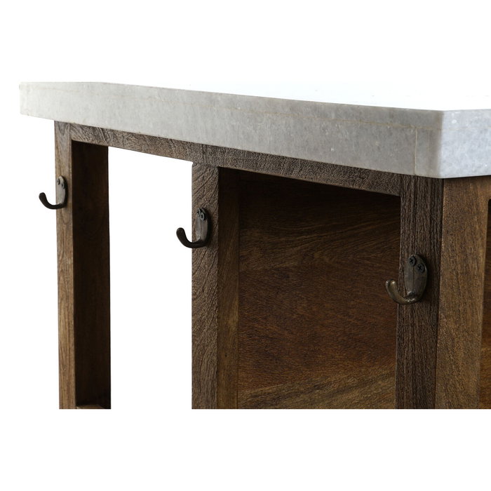 DKD Home Decor Isla de Cocina de Madera y Mármol 168x76x92