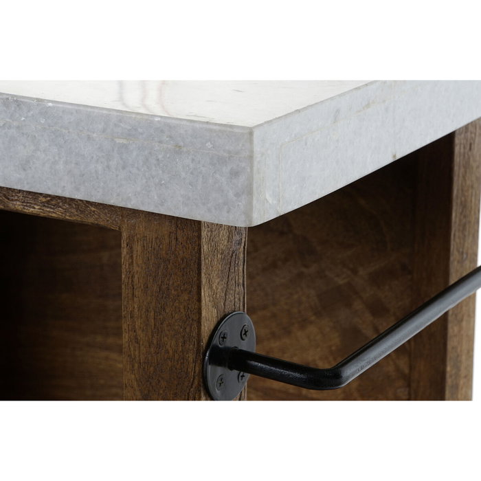 DKD Home Decor Isla de Cocina de Madera y Mármol 168x76x92