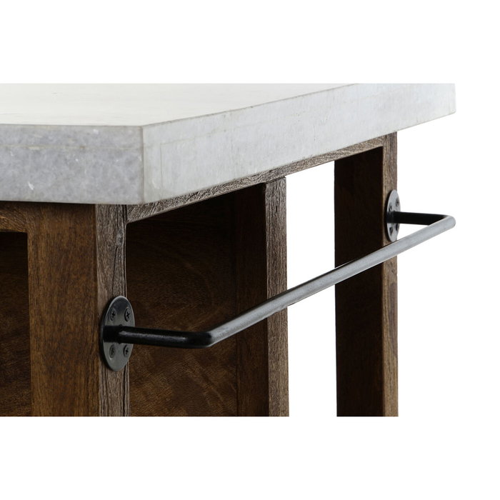 DKD Home Decor Isla de Cocina de Madera y Mármol 168x76x92