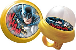 Licensing Timbre Infantil Batman CZ10965 para Bicicleta con Sonido Característico y Gráficos DC Comics, Fácil de Instalar