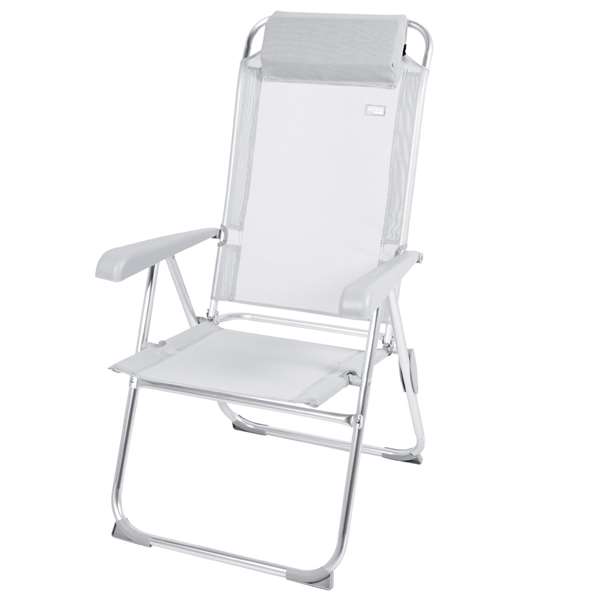 Aktive Silla de Camping Reclinable Aluminio y Textileno 44x55x101cm Aktive Silla de Camping Reclinable Aluminio y Textileno 44x55x101cm