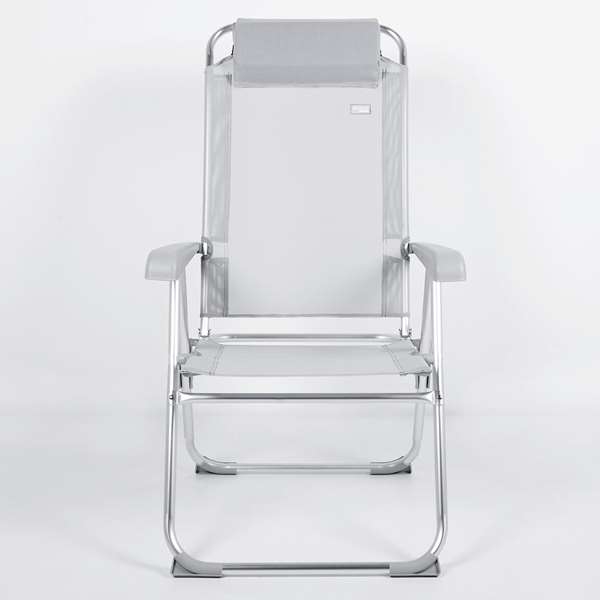 Aktive Silla de Camping Reclinable Aluminio y Textileno 44x55x101cm Aktive Silla de Camping Reclinable Aluminio y Textileno 44x55x101cm