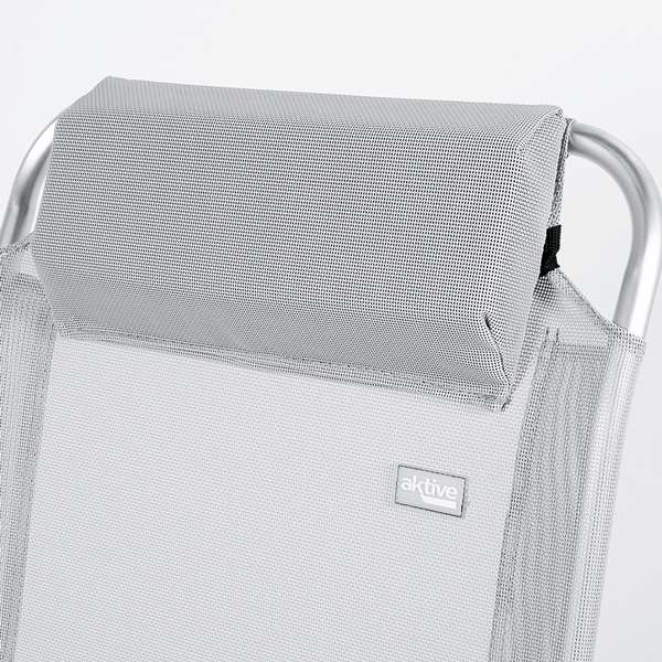 Aktive Silla de Camping Reclinable Aluminio y Textileno 44x55x101cm Aktive Silla de Camping Reclinable Aluminio y Textileno 44x55x101cm