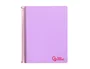 Liderpapel Cuaderno Espiral A7 Micro Wonder Tapa Plástico 100 Hojas 90gr Cuadro 5mm 4 Bandas Color Violeta