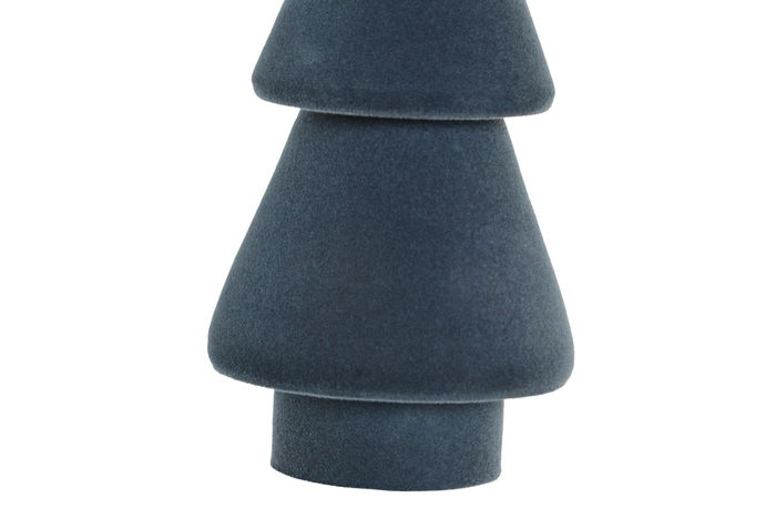 DKD Home Decor Árbol Navidad Moderna Azul 7 x 19 x 7 cm (6 Unidades)