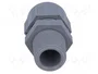 HELU Sello aislante NPT3/8 IP68 Gris oscuro