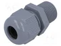HELU Sello aislante NPT3/8 IP68 Gris oscuro