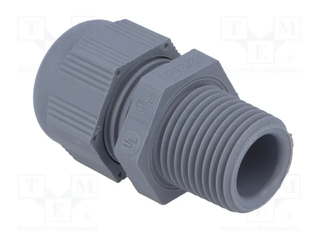 HELU Sello aislante NPT3/8 IP68 Gris oscuro