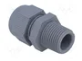 HELU Sello aislante NPT3/8 IP68 Gris oscuro