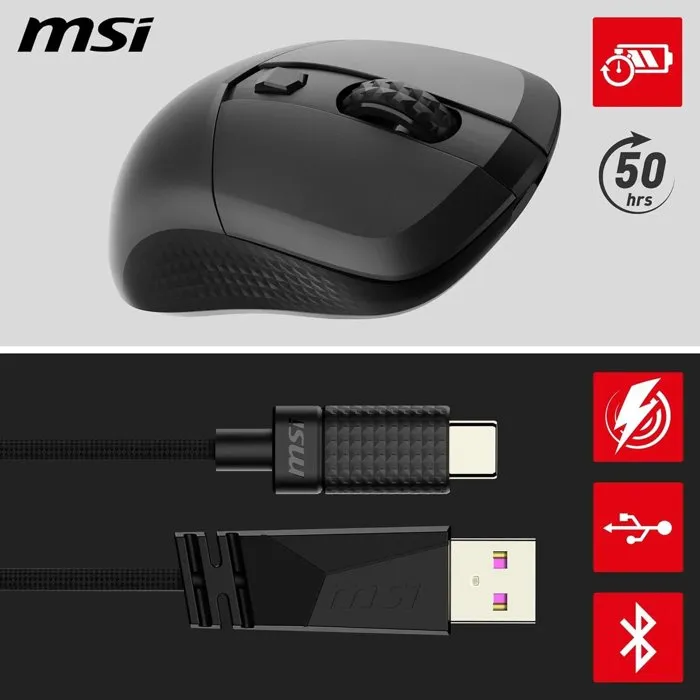 MSI VERSA 300 W Wireless Gaming Negro