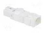 STEGO Conector macho 025 blanco