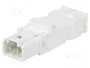 STEGO Conector macho 025 blanco