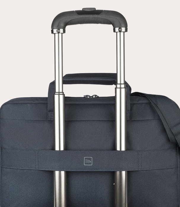 Tucano Maletín Star 40.6 cm (16") Azul para Portátil, Compatible con MacBook Pro 16" y Laptop 15.6", de Tela con Tirante, Compartimento para Tableta y Móvil