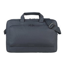 Tucano Maletín Star 40.6 cm (16") Azul para Portátil, Compatible con MacBook Pro 16" y Laptop 15.6", de Tela con Tirante, Compartimento para Tableta y Móvil