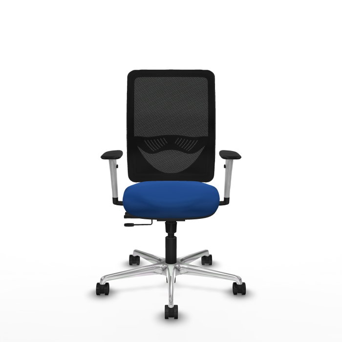 PIQUERAS Y CRESPO Silla de oficina Zulema con mecanismo Sincro/Traslack, Azul y Negro