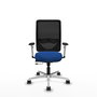 PIQUERAS Y CRESPO Silla de oficina Zulema con mecanismo Sincro/Traslack, Azul y Negro